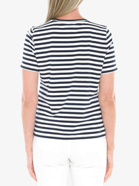JUMP STRIPE SHORT SLEEVE TOP