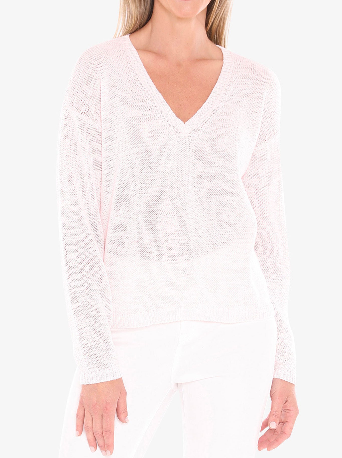 JUMP V NECK TAPE PULLOVER