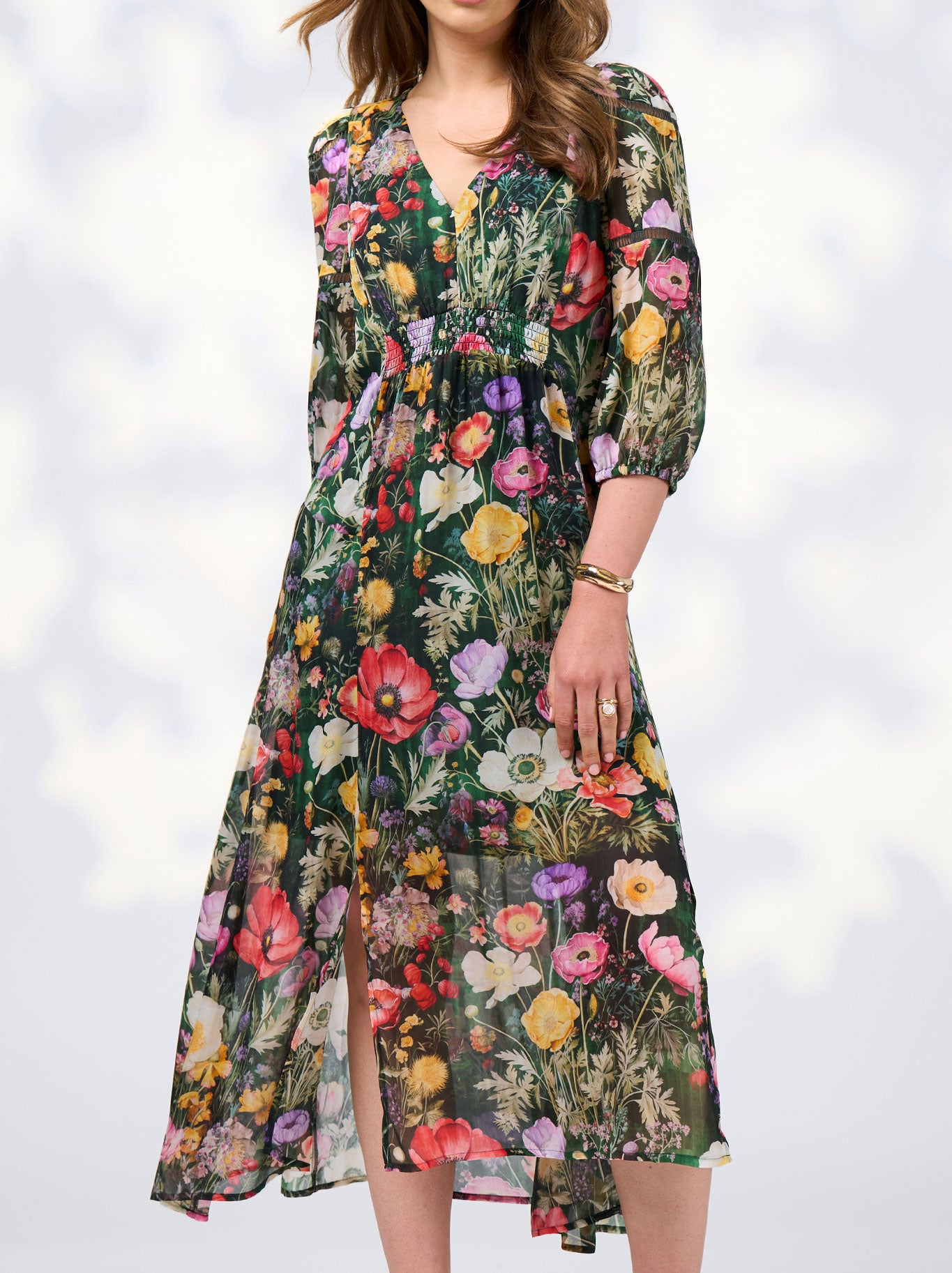 LOOBIE'S STORY LOOKING GLASS MIDI DRESS