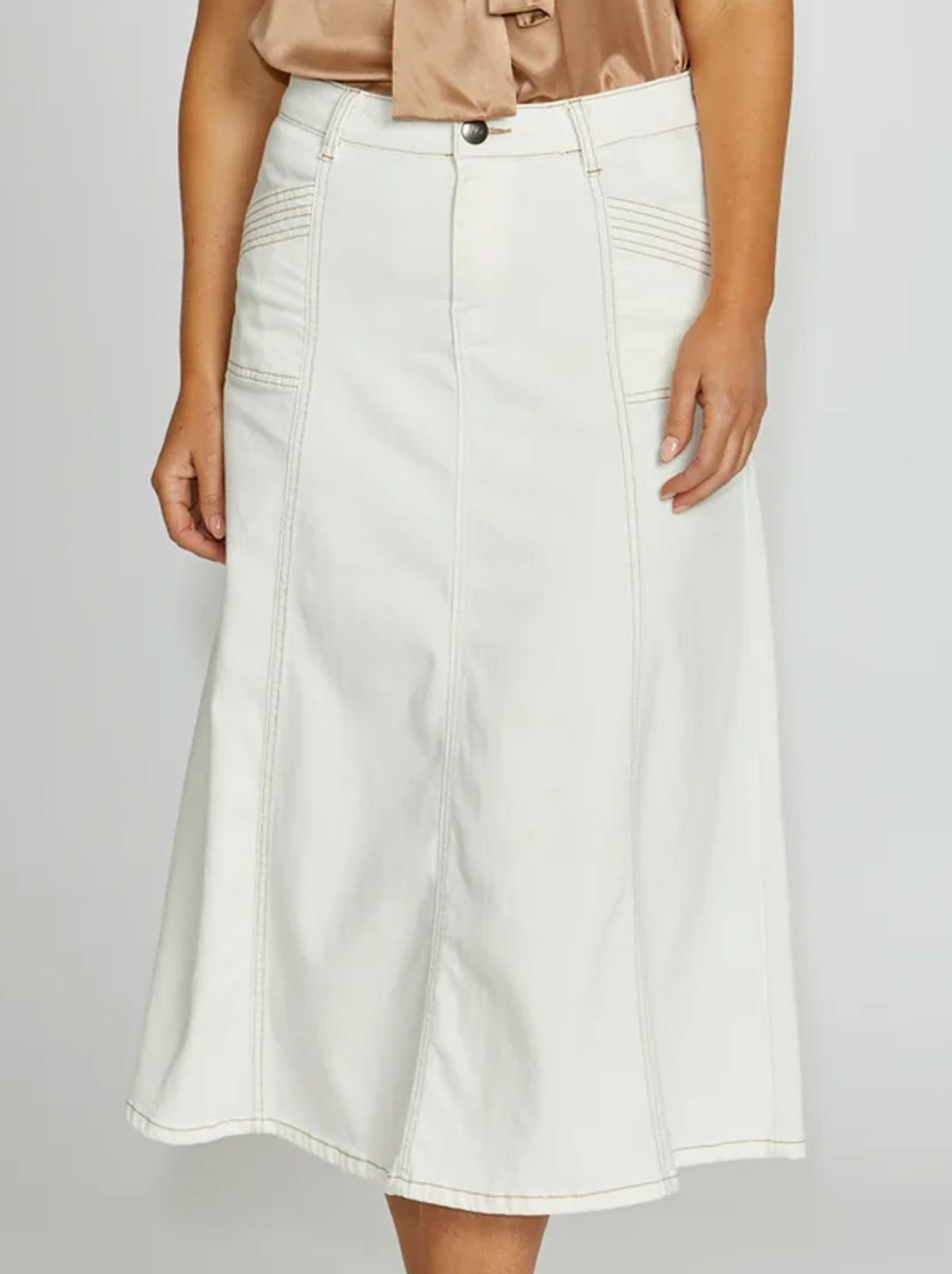 NEW LONDON KENLEY MIDI SKIRT