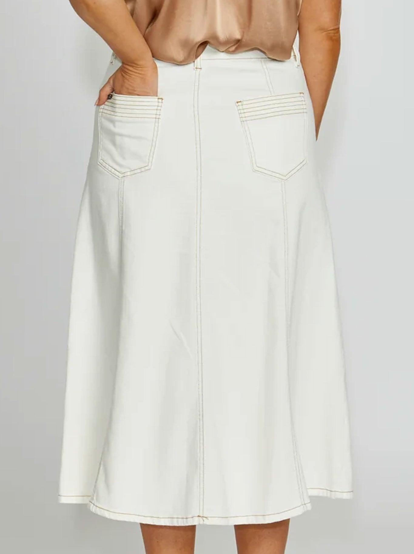 NEW LONDON KENLEY MIDI SKIRT