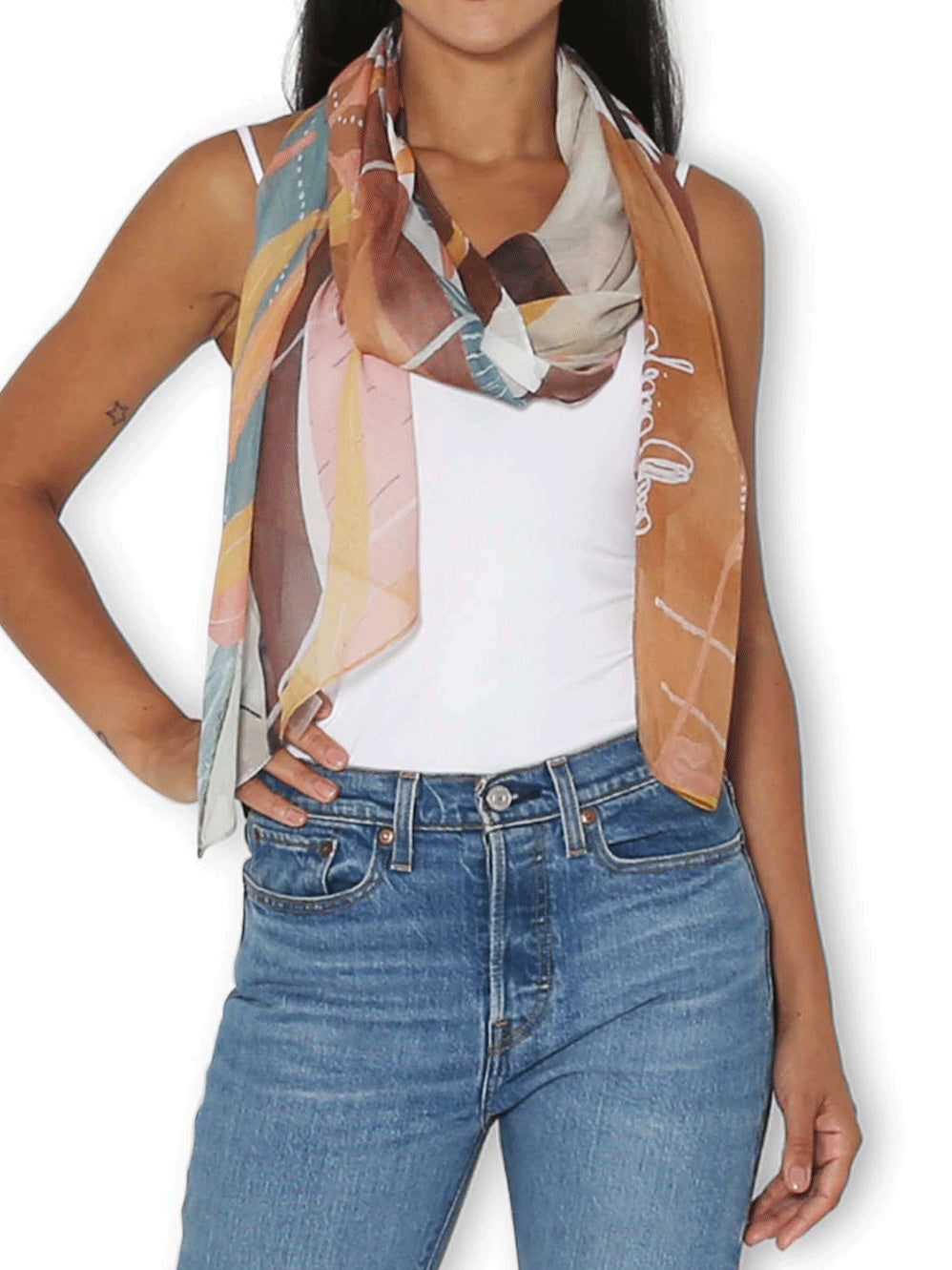 THE ARTISTS LABEL EMBRACING CHANGE SCARF