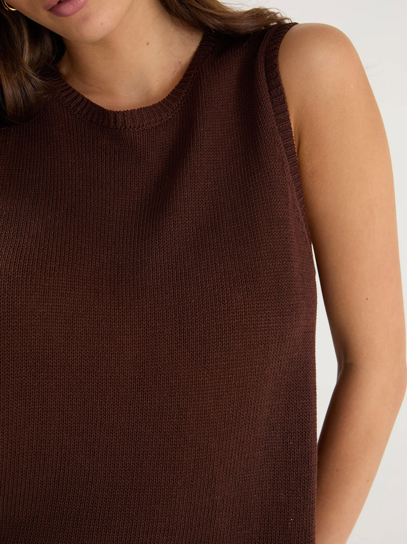 AMONG THE BRAVE SALUTE KNIT TANK TOP