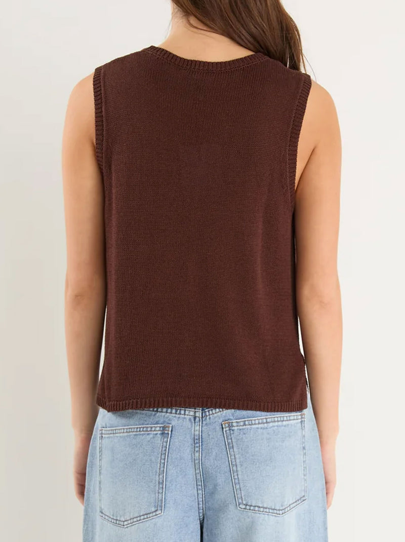 AMONG THE BRAVE SALUTE KNIT TANK TOP