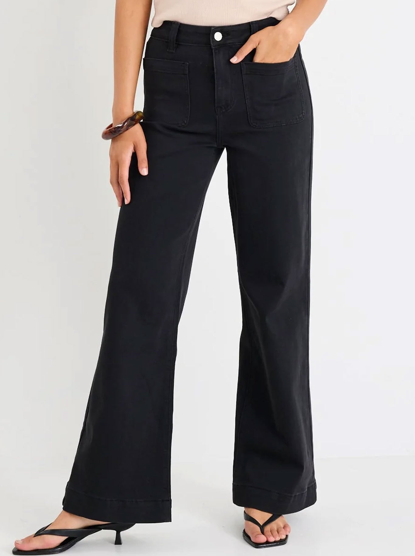 AMONG THE BRAVE ZOEY HIGH RISE WIDE LEG JEAN