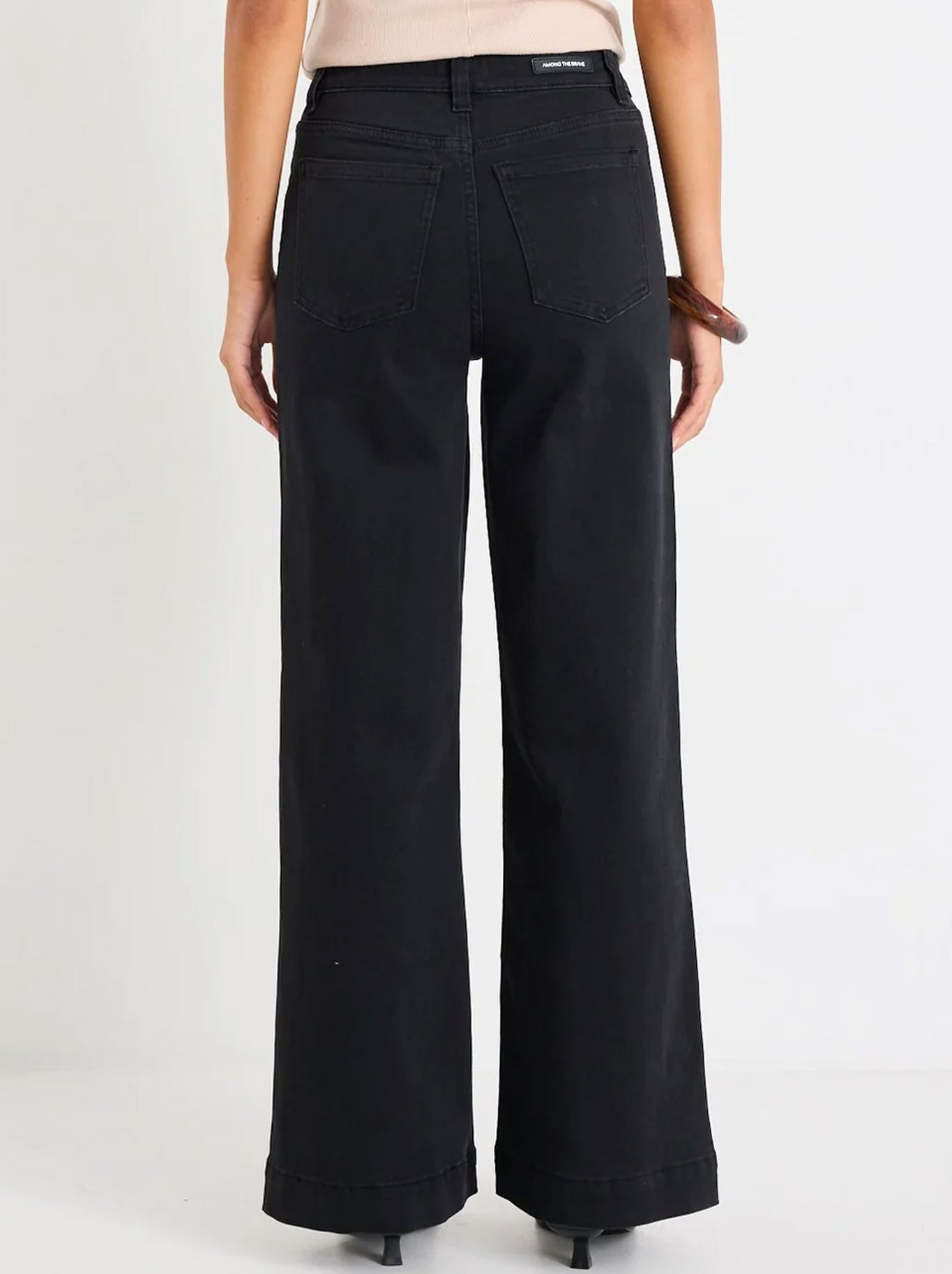 AMONG THE BRAVE ZOEY HIGH RISE WIDE LEG JEAN