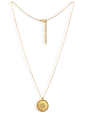 BLING BAR ROMANTICA MEDALLION NECKLACE