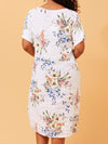 BOTTEGA MODA LINEN MIDI DRESS