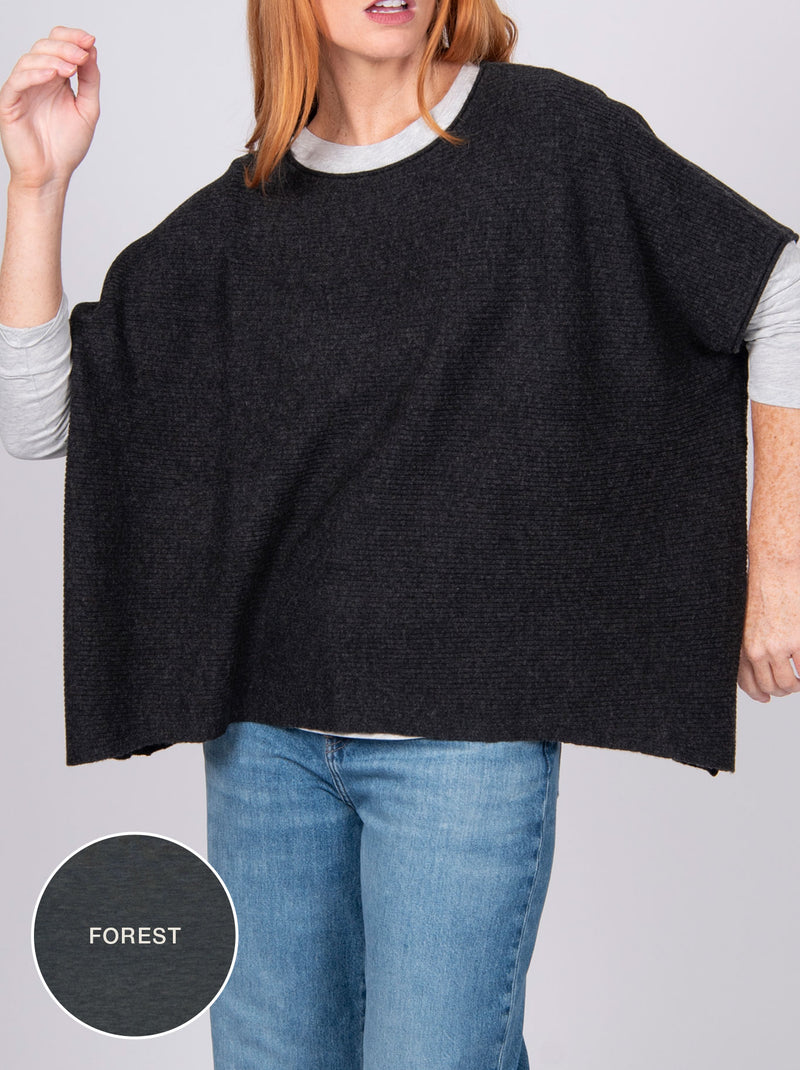 BRIDGE & LORD RIB PONCHO