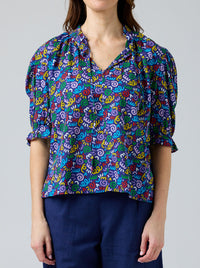 CAKE TIE NECK BLOUSE