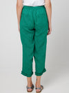 CAKE LINEN RUFFLE CAPRI PANT