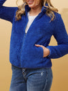 CAROLINE K MORGAN HIGH NECK ZIP JACKET