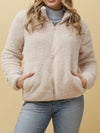 CAROLINE K MORGAN HIGH NECK ZIP JACKET