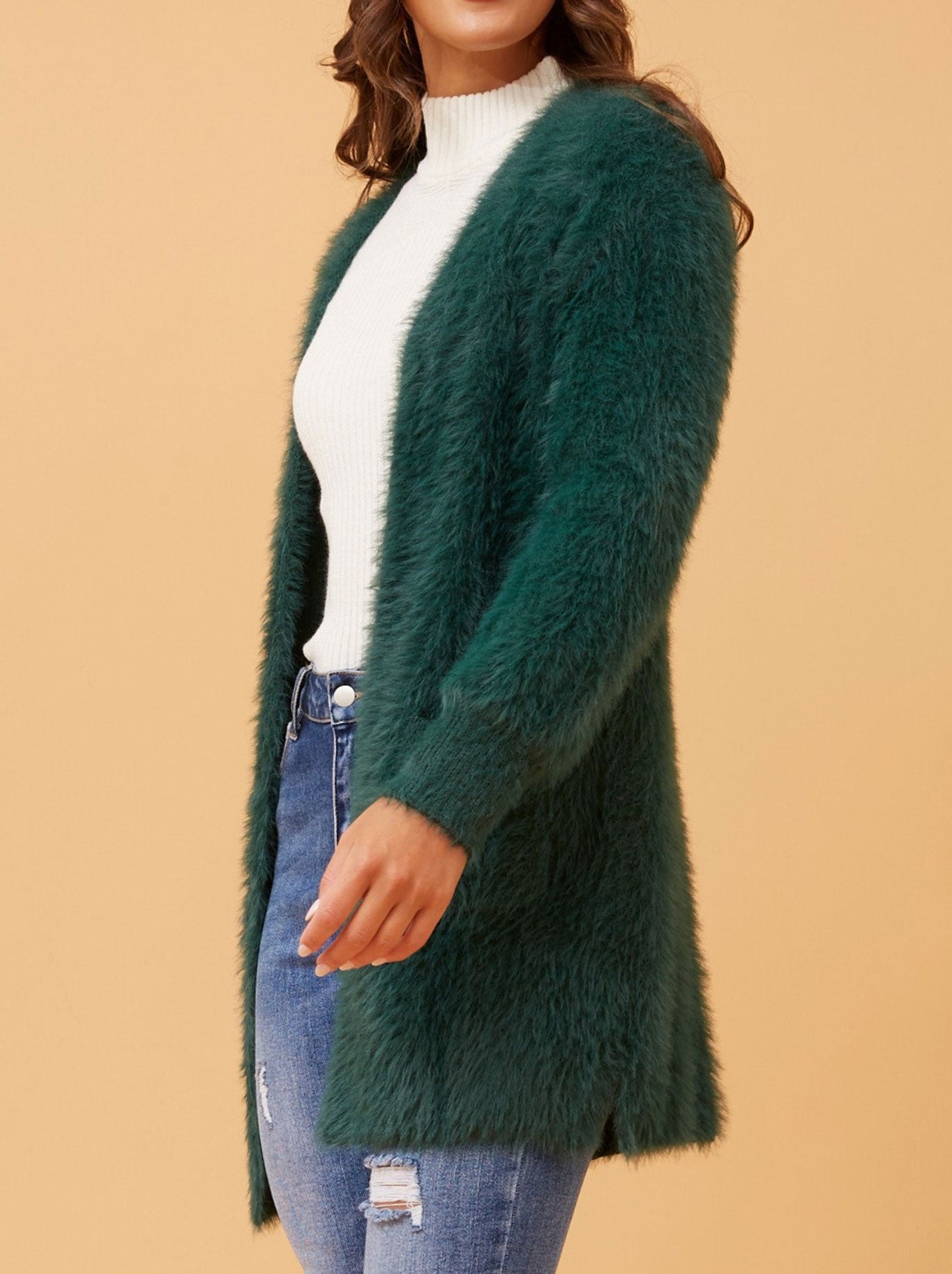 CAROLINE K MORGAN EYELASH LONG CARDI