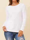 CAROLINE K MORGAN KNIT PULLOVER WITH DOUBLE POCKET