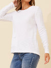 CAROLINE K MORGAN KNIT PULLOVER WITH DOUBLE POCKET
