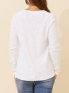 CAROLINE K MORGAN KNIT PULLOVER WITH DOUBLE POCKET