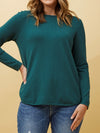 CAROLINE K MORGAN CURVED HEM KNIT