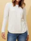 CAROLINE K MORGAN CURVED HEM KNIT