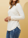 CAROLINE K MORGAN CURVED HEM KNIT