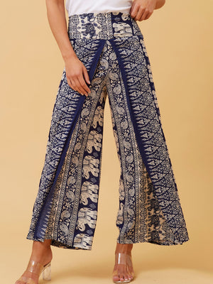 CAROLINE K MORGAN BOHO WIDE LEG PANT