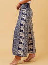 CAROLINE K MORGAN BOHO WIDE LEG PANT