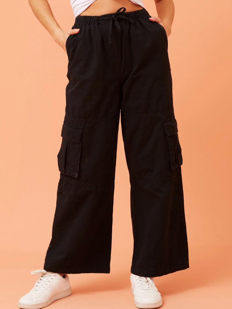 CAROLINE K MORGAN WIDE LEG CARGO PANT