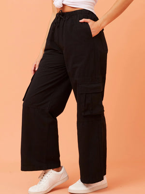 CAROLINE K MORGAN WIDE LEG CARGO PANT