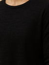 CAROLINE K MORGAN LONG SLEEVE RIBBED TOP