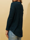 CAROLINE K MORGAN LONG SLEEVE RIBBED TOP