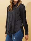 CAROLINE K MORGAN SATIN SHIRT