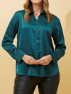 CAROLINE K MORGAN SATIN SHIRT