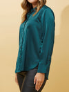 CAROLINE K MORGAN SATIN SHIRT
