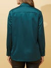 CAROLINE K MORGAN SATIN SHIRT