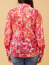 CAROLINE K MORGAN BALLOON SLEEVE SHIRT