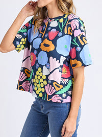 ELM x MADELEINE STAMER FLOWER MEDLEY TEE