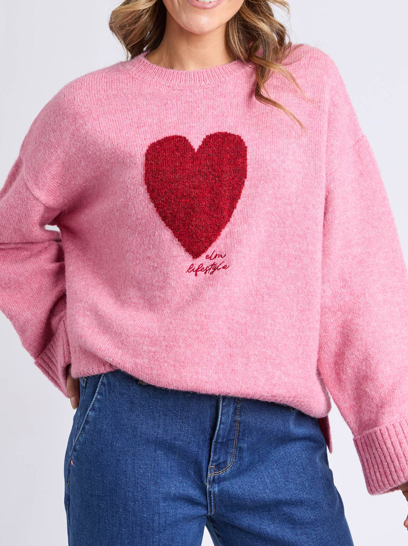 ELM INTERSIA HEART KNIT