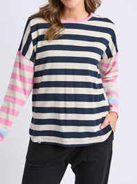 ELM GAEB STRIPE LONG SLEEVE TEE