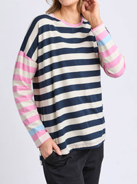 ELM GAEB STRIPE LONG SLEEVE TEE