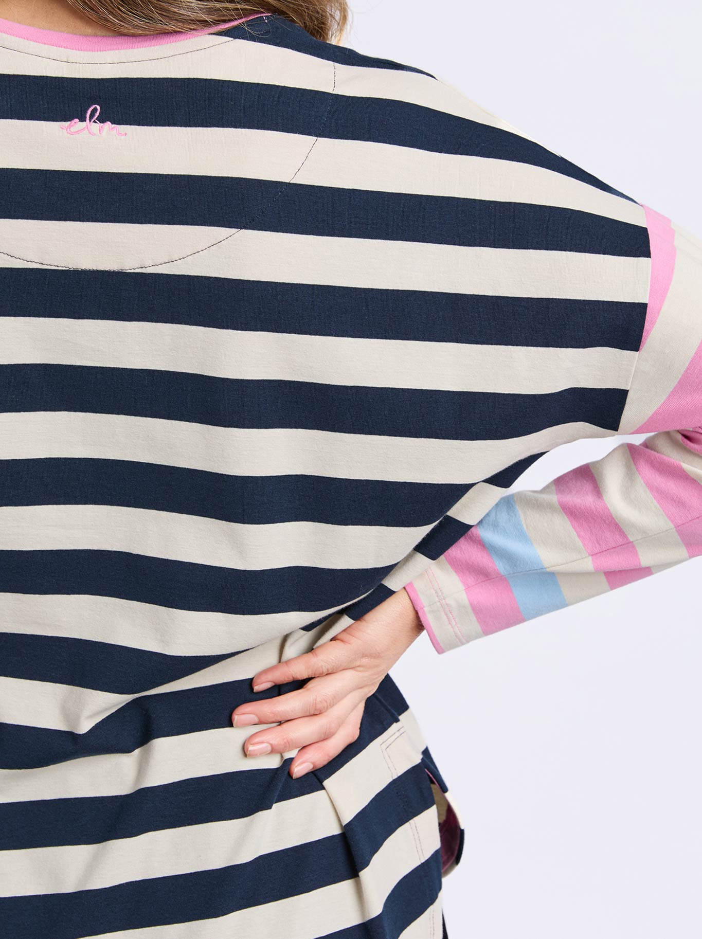ELM GAEB STRIPE LONG SLEEVE TEE