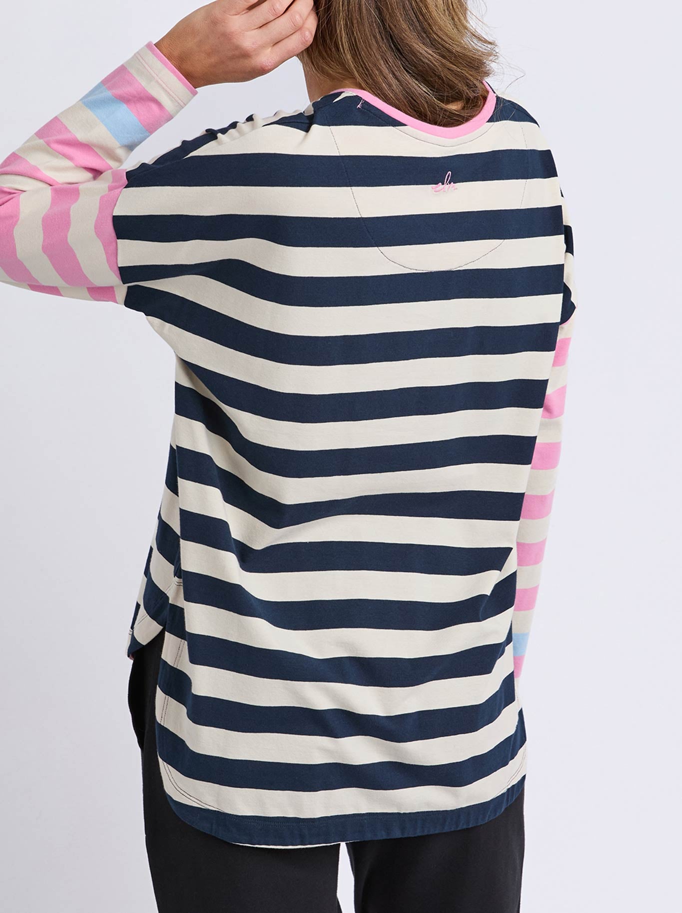 ELM GAEB STRIPE LONG SLEEVE TEE