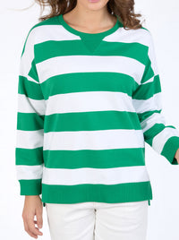 ELM BILLIE BLOCK STRIPE CREW