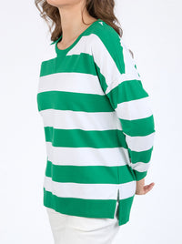 ELM BILLIE BLOCK STRIPE CREW