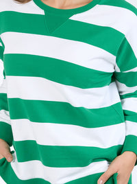 ELM BILLIE BLOCK STRIPE CREW