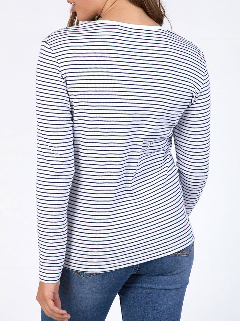 ELM HAYLEY RIB LONG SLEEVE TEE