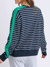 ELM STRIPE SLOANE CREW