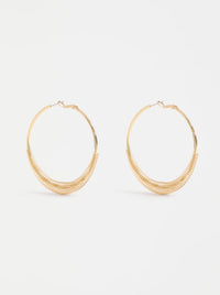 ELK SOLF METALLIC HOOP EARRING