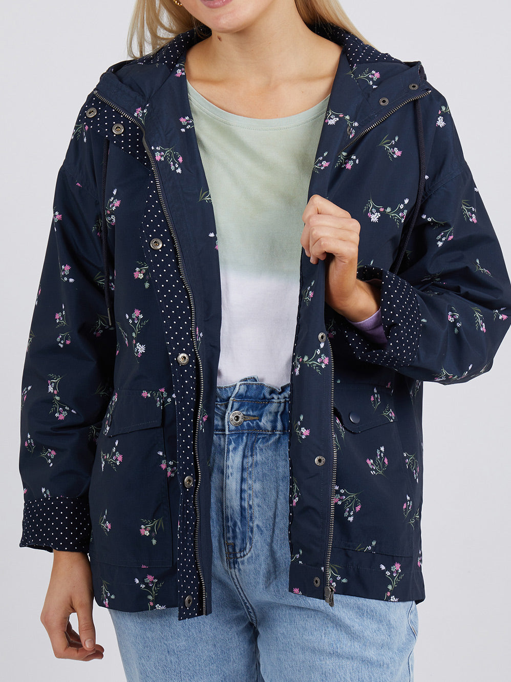 ELM JOLIE FLORAL RAINCOAT
