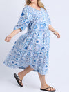 ELM DOLCE TILE MIDI DRESS
