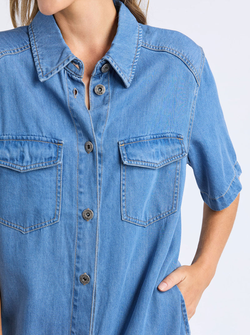 ELM CORA DENIM DRESS